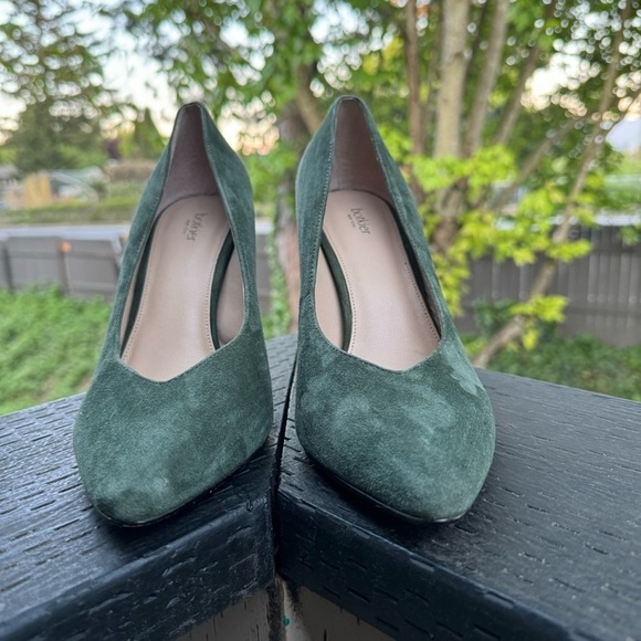 Botkier Women's‎ Green Lina Pointed Toe Suede Pump Heels Size 9.5 - Picture 2 of 8
